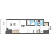 ザ・パークハビオ谷町六丁目クロスの間取り画像