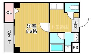 ソリティア桃谷の間取り画像