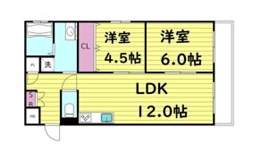 布亀マンションの間取り画像