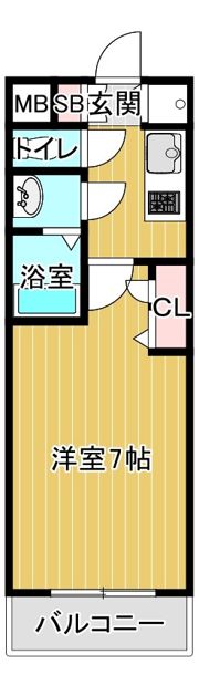 エスリードレジデンス都島シティフロントの間取り画像