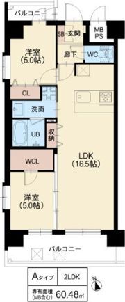 スプランディッド難波WESTIIIの間取り画像