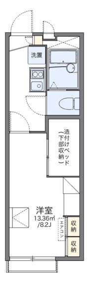 レオパレス喜連北IIの間取り画像