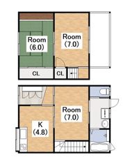 阿倍野筋5丁目戸建の間取り画像