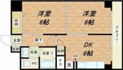 上六青山ハイツの間取り画像