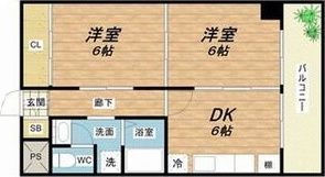 上三青山ハイツの間取り画像