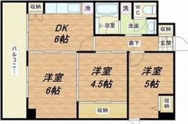 上三青山ハイツの間取り画像