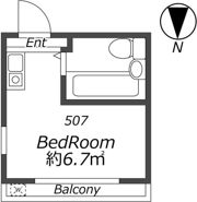AP506 プレアール昭和町の間取り画像