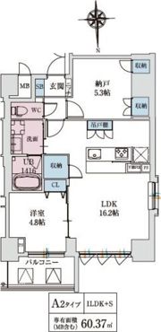 スプランディッド上本町WESTの間取り画像