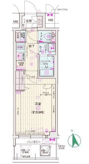 ソルテラスOSAKA EAST GATEの間取り画像