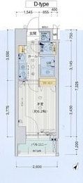プレサンスセンターコア大阪の間取り画像