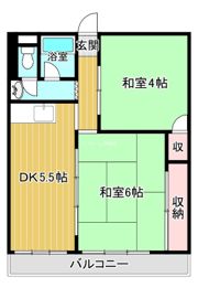 森小路長門ハイツの間取り画像