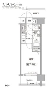 エスリード大阪城PREMIERの間取り画像