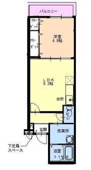 フジパレス城東永田II番館の間取り画像