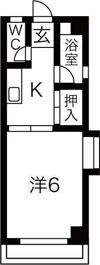 田辺ハイムの間取り画像