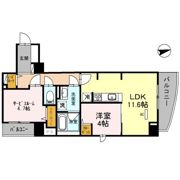 パークフラッツ安堂寺町の間取り画像