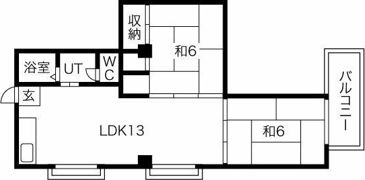 タカシハイツの間取り画像