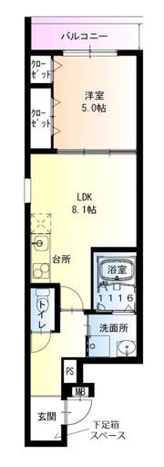 フジパレス住吉長居II番館の間取り画像