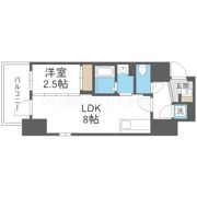 エスリードレジデンス本町パークフロントの間取り画像