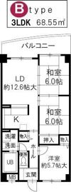 美杜里ハイムIIの間取り画像
