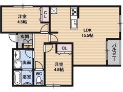 Miele住吉の間取り画像