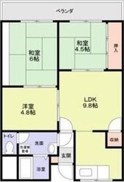 美幸マンションの間取り画像