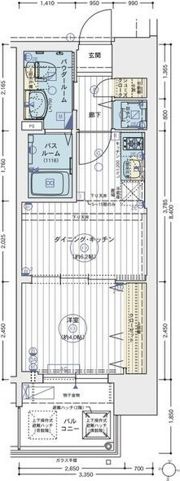 エステムコート難波IIIラグースの間取り画像