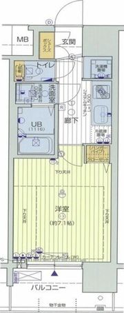レオンコンフォート難波サウスゲートの間取り画像
