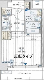 ラシュレエグゼ難波西の間取り画像