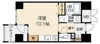 ルーセントオーデン難波の間取り画像