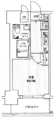 エステムプラザ難波WESTIIプレディアの間取り画像
