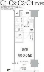 エスリード難波ザ・アークの間取り画像