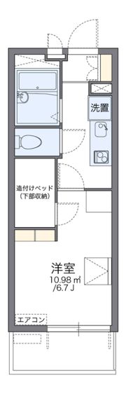 レオパレス真田山の間取り画像