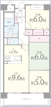 シーズモアの間取り画像