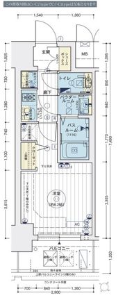 エステムコートディアシティWESTの間取り画像