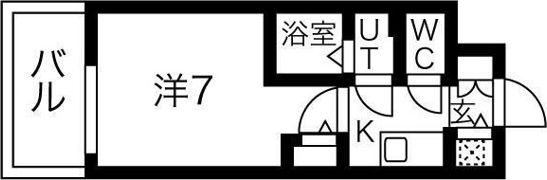エスリードレジデンス大阪難波の間取り画像