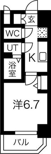 スプランディッド難波元町DUEの間取り画像