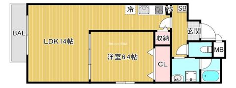 ヴァンヴェール楠根の間取り画像