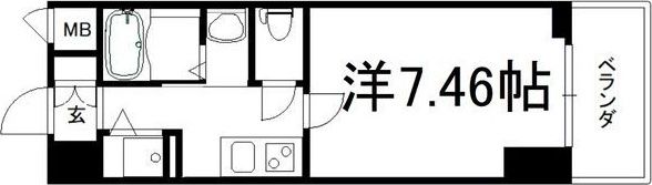JPレジデンス難波南の間取り画像