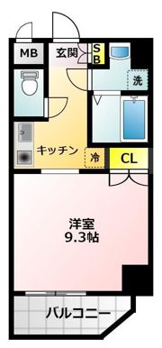 クレアート難波南イービスの間取り画像