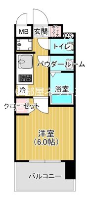プレサンス東小橋エレディータの間取り画像