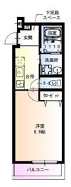 フジパレス中加賀屋III番館の間取り画像