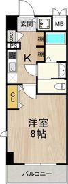 フロンティアテラス難波（旧:ルクレ難波）の間取り画像