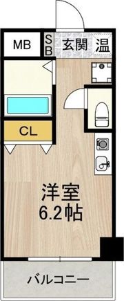 フロンティアテラス難波南（旧:エルミタージュ難波南V）の間取り画像
