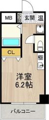 フロンティアテラス難波南（旧:エルミタージュ難波南V）の間取り画像