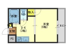 NS法円坂の間取り画像