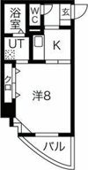 PARKHILLS上本町壱番館の間取り画像