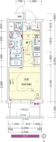 プレサンス松屋町グレースの間取り画像