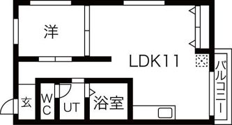 マンションキャッスルの間取り画像