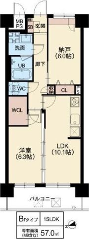 スプランディッド難波WESTIIの間取り画像
