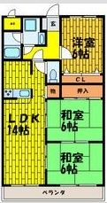 トムズコート悠希の間取り画像